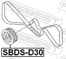 FEBEST Belt Pulley, crankshaft (SBDS-D30)