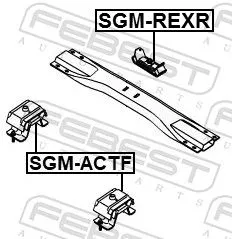 FEBEST Mounting, engine (SGM-ACTF)