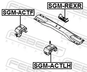 FEBEST Mounting, engine (SGM-ACTLH)