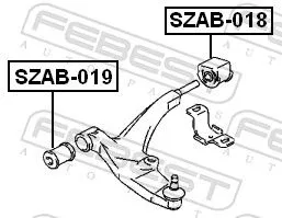 FEBEST Mounting, control/trailing arm (SZAB-018)