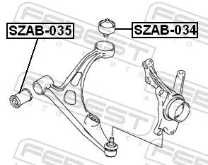 FEBEST Mounting, control/trailing arm (SZAB-034)