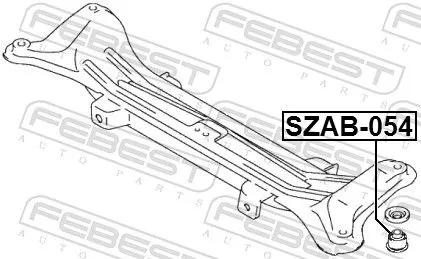FEBEST Bushing, axle beam (SZAB-054)