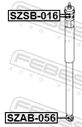 FEBEST Bush, shock absorber (SZAB-056)