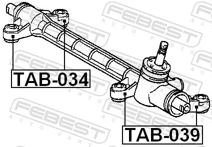 FEBEST Mounting, steering gear (TAB-034)