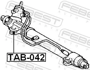 FEBEST Mounting, steering gear (TAB-042)