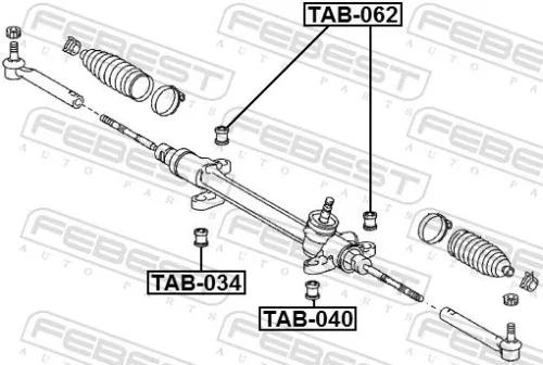 FEBEST Mounting, steering gear (TAB-062)