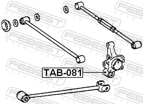 FEBEST Mounting, control/trailing arm (TAB-081)