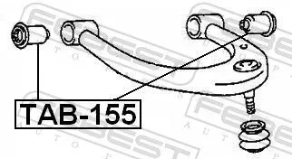FEBEST Mounting, control/trailing arm (TAB-155)