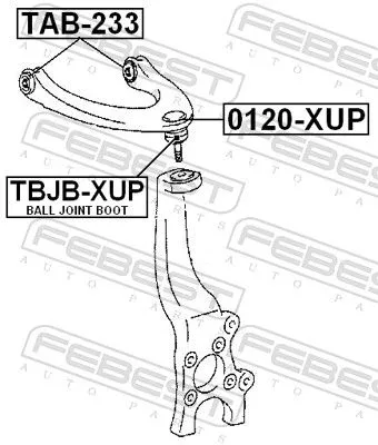 FEBEST Mounting, control/trailing arm (TAB-233)