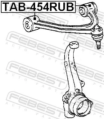 FEBEST Mounting, control/trailing arm (TAB-454RUB)