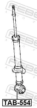 FEBEST Bush, shock absorber (TAB-554)