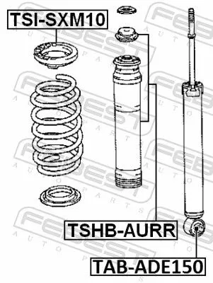 FEBEST Bush, shock absorber (TAB-ADE150)