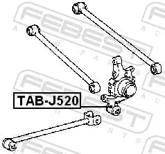 FEBEST Mounting, control/trailing arm (TAB-J520)