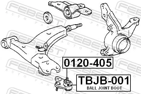 FEBEST Repair kit, supporting/ball joint (TBJB-001)