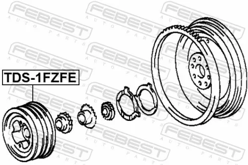 FEBEST Belt Pulley, crankshaft (TDS-1FZFE)