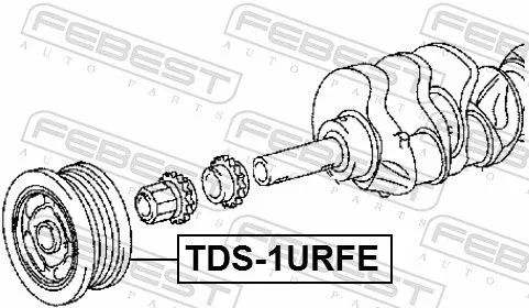 FEBEST Belt Pulley, crankshaft (TDS-1URFE)
