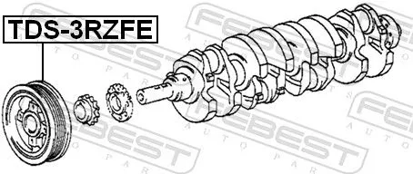 FEBEST Belt Pulley, crankshaft (TDS-3RZFE)