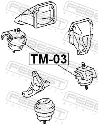 FEBEST Mounting, engine (TM-03)