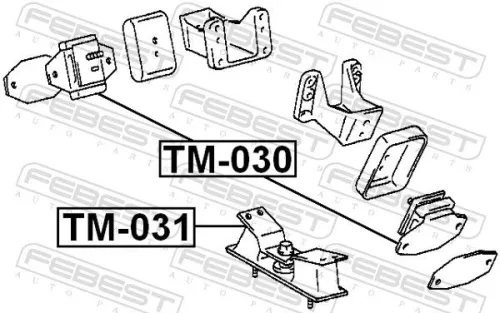 FEBEST Mounting, engine (TM-030)