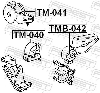 FEBEST Mounting, engine (TM-040)