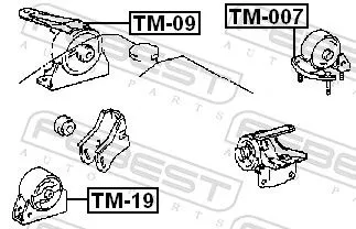 FEBEST Mounting, engine (TM-09)
