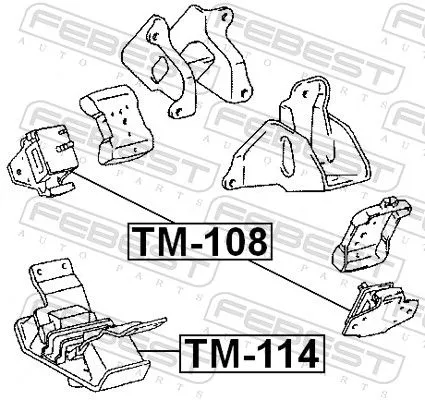FEBEST Mounting, engine (TM-114)