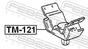 FEBEST Mounting, engine (TM-121)