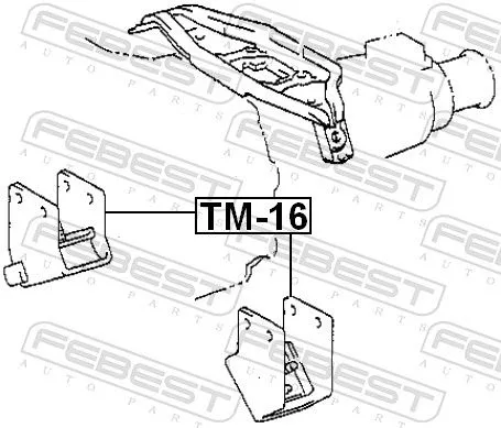 FEBEST Mounting, engine (TM-16)