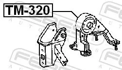 FEBEST Mounting, engine (TM-320)