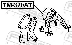 FEBEST Mounting, engine (TM-320AT)