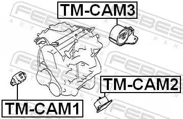FEBEST Mounting, engine (TM-CAM1)