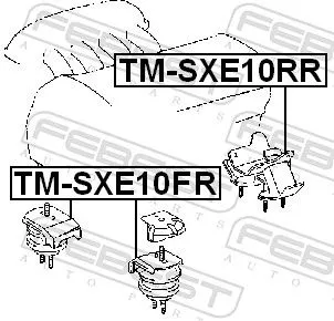 FEBEST Mounting, engine (TM-SXE10FR)