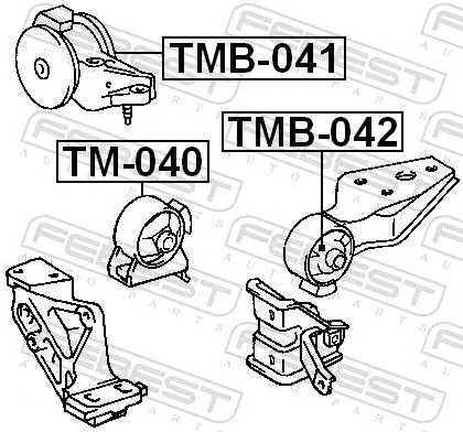 FEBEST Mounting, engine (TMB-041)
