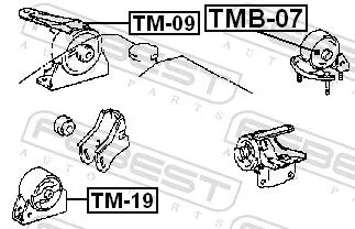 FEBEST Mounting, engine (TMB-07)