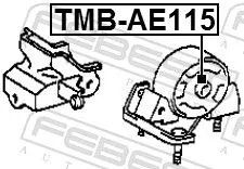 FEBEST Mounting, engine (TMB-AE115)