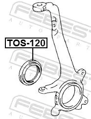 FEBEST Shaft Seal, drive shaft (TOS-120)