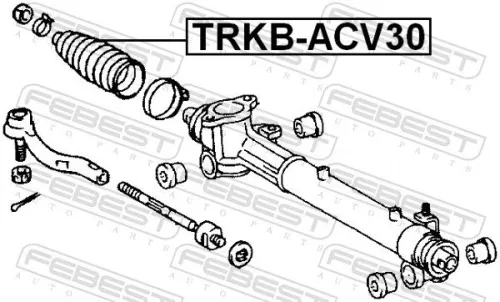 FEBEST Bellow, steering (TRKB-ACV30)
