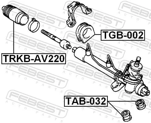 FEBEST Bellow, steering (TRKB-AV220)
