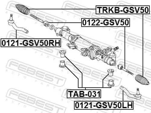 FEBEST Bellow, steering (TRKB-GSV50)