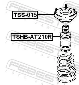 FEBEST Protective Cap/Bellow, shock absorber (TSHB-AT210R)