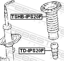 FEBEST Protective Cap/Bellow, shock absorber (TSHB-IPS20F)