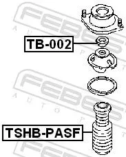 FEBEST Protective Cap/Bellow, shock absorber (TSHB-PASF)