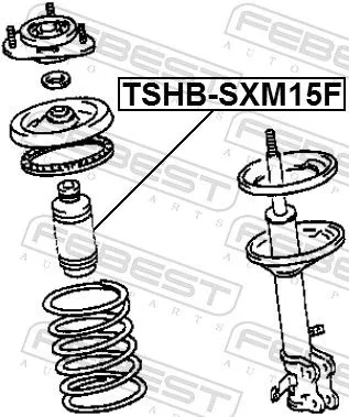 FEBEST Protective Cap/Bellow, shock absorber (TSHB-SXM15F)