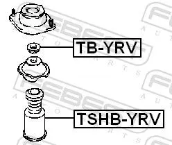 FEBEST Protective Cap/Bellow, shock absorber (TSHB-YRV)