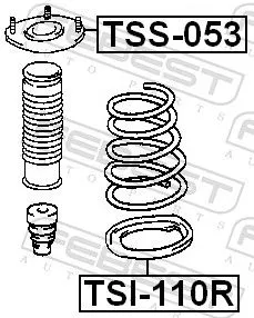 FEBEST Suspension Strut Support Mount (TSS-053)