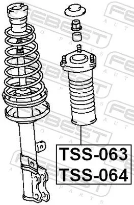 FEBEST Suspension Strut Support Mount (TSS-063)