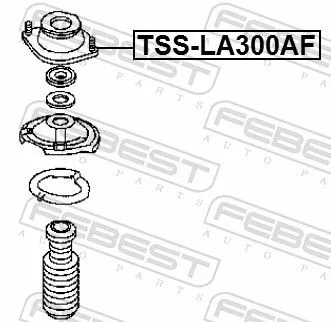 FEBEST Suspension Strut Support Mount (TSS-LA300AF)