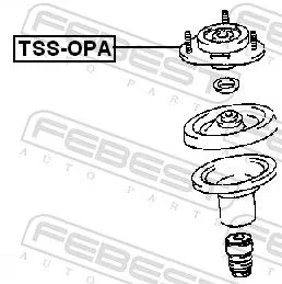 FEBEST Suspension Strut Support Mount (TSS-OPA)