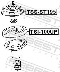FEBEST Suspension Strut Support Mount (TSS-ST195)