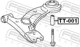 FEBEST Sleeve, control arm mounting (TT-001)